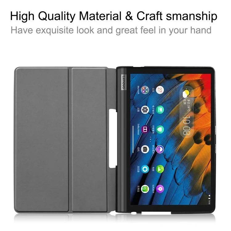 Для Lenovo Yoga Smart Tab 10.1/Tab 5 YT-X705 Тонкий защитный чехол с подставкой с узорчатой печатью Смарт-обложка - Не трогай меня