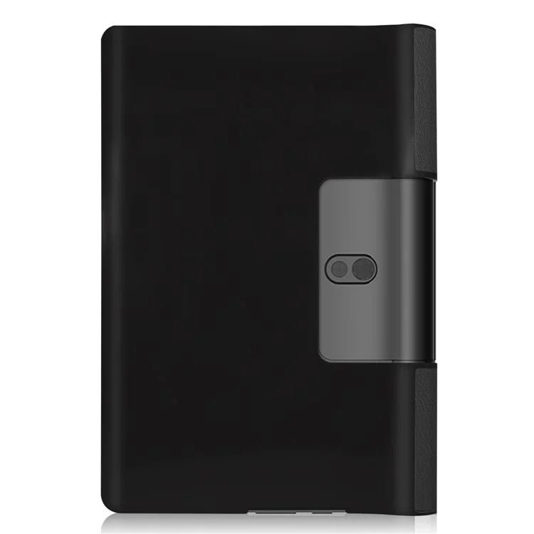 Tampa De Couro Anti-riscos Para Lenovo Yoga Smart Tab 10.1 / Tab 5 Yt-x705 Com Caixa De Tabuleta De Suporte - Preto