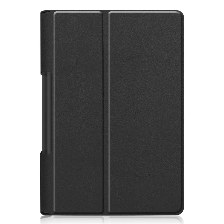Anti-Scratch-Lederbezug für Lenovo Yoga Smart Tab 10.1/Tab 5 YT-X705 mit Ständer Tablet-Hülle - Schwarz