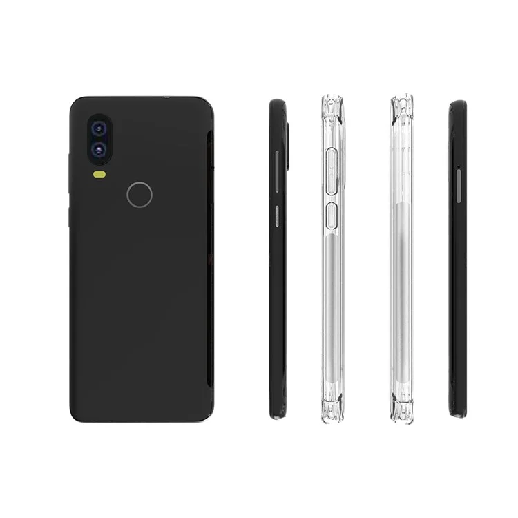 Custodia protettiva per telefono Motorola One Vision / P50 in TPU trasparente antiurto
