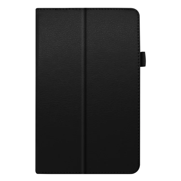 Para Lenovo Tab M8/Tab M8 (2nd Gen) Capa de Couro com Textura de Lichia Capa para Tablet - Preta