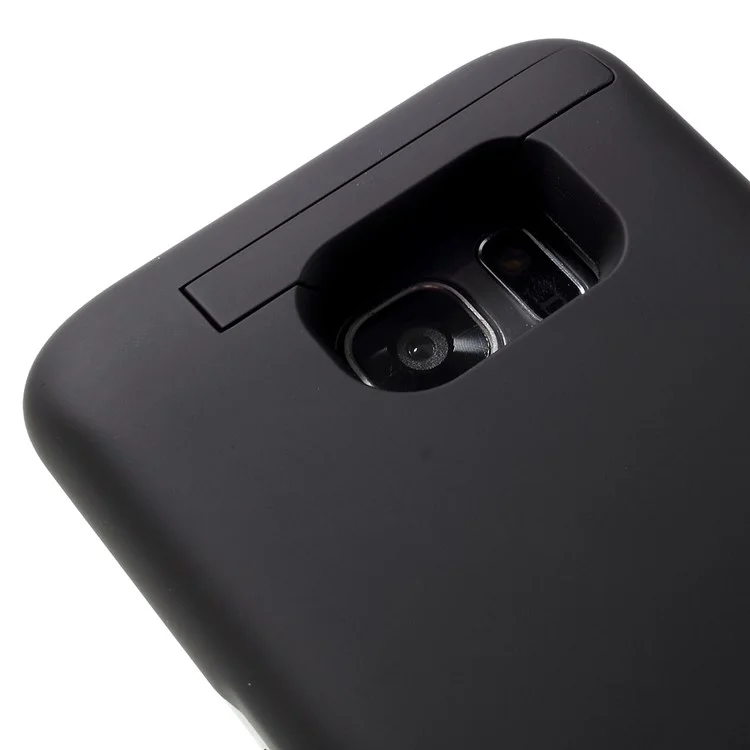 6800mAh Battery Charger Case with Kickstand for Samsung Galaxy S7 edge G935 - Black