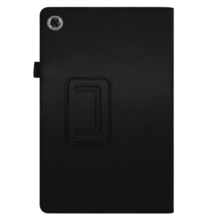 Per Lenovo Tab M10 Plus TB-X606F Custodia in pelle PU antiurto, con supporto e porta-matita elastico - Nero