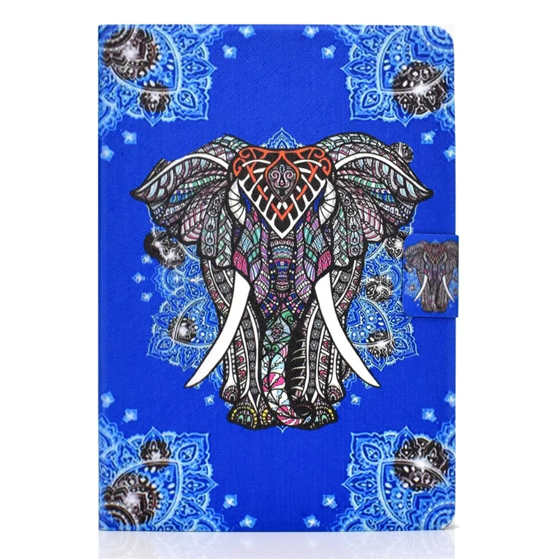 Pattern Printing Leather Stand Tablet Cover for Lenovo Tab M10 TB-X605F - Elephant