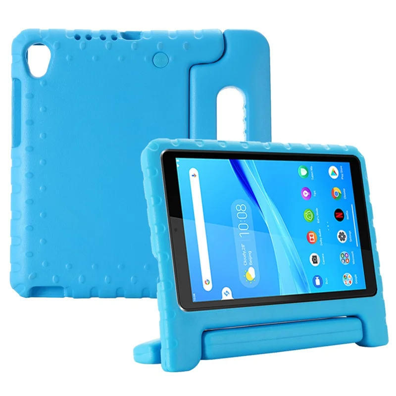 EVA Foam Shockproof Tablet Case with Handle Kickstand for Lenovo Tab M8 TB-8705F/Tab M8 (3rd Gen) - Blue
