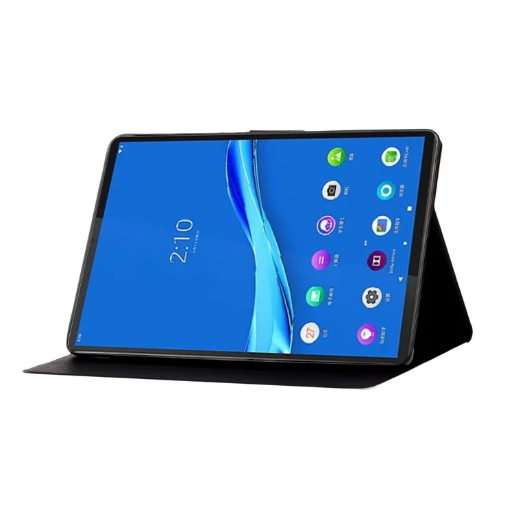 Слоты Для Печати с Узорами Подставки Кожаной Крышки Для Lenovo Tab M10 Plus TB-X606F - Приморская Любовь