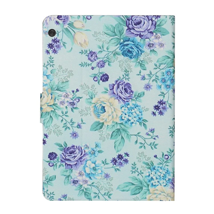 Housse de tablette à motif floral pour Lenovo Tab M10 TB-X605F - Fleur vive