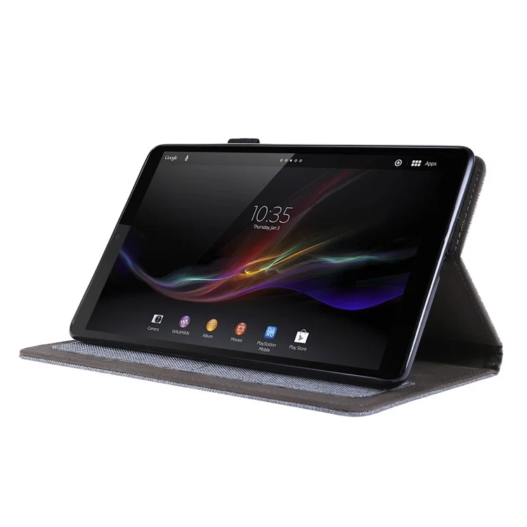 Texture de Texture en Tissu Couvertures en Cuir Pour Lenovo Tab M8 / Tab M8 (2e Génération) - Gris