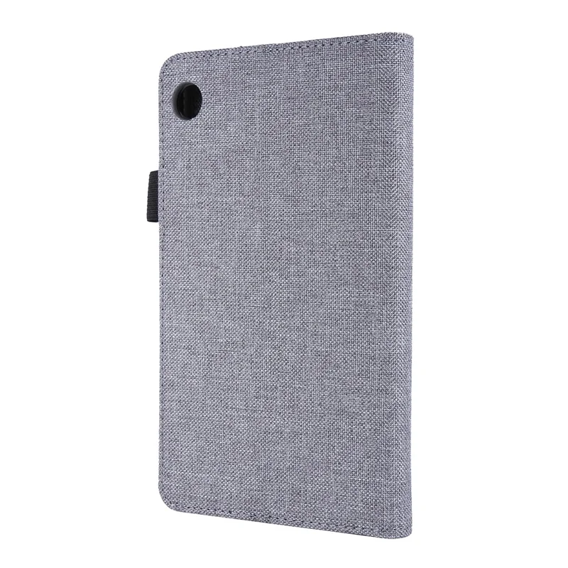 Cloth Texture Card Slots Stand Leather Protective Cover for  Lenovo Tab M7 (2nd Gen) TB-7305F / (3rd Gen) - Grey