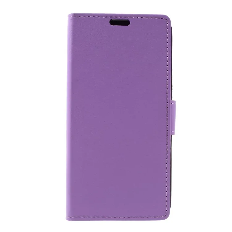 Flip Leather Case with Card Slots for Lenovo Vibe C A2020 - Purple