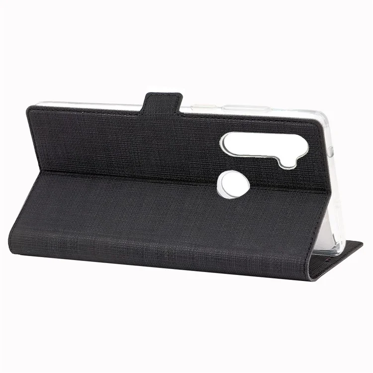 Vili DMK Tarjetas de Doble Tarjetas Laterales Cubierta de Teléfono de Estilo de Hebilla Para Motorola m Moto G Stylus/Moto G Pro - Negro