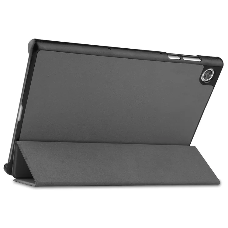 Tri-fold Leather Stand Tablet Case Narrow Bezel Multi-Color Tablet Cover for Lenovo Tab M10 HD Gen 2 TB-X306F/TB-X306X - Grey