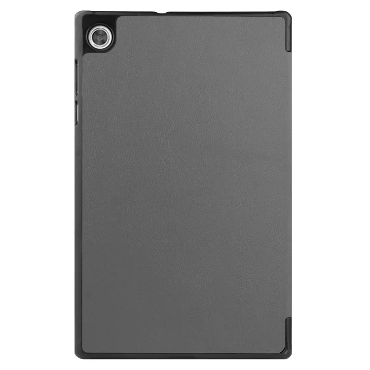 Tri-fold Leather Stand Tablet Case Narrow Bezel Multi-Color Tablet Cover for Lenovo Tab M10 HD Gen 2 TB-X306F/TB-X306X - Grey