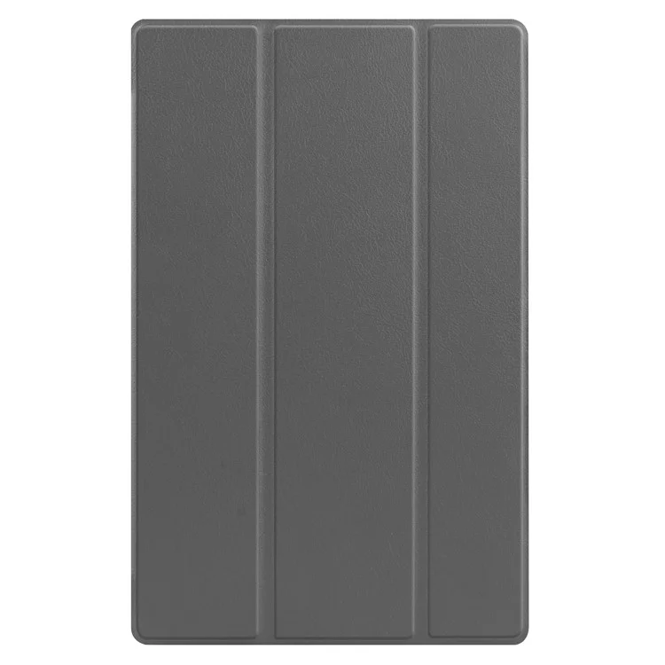 Tri-fold Leather Stand Tablet Case Narrow Bezel Multi-Color Tablet Cover for Lenovo Tab M10 HD Gen 2 TB-X306F/TB-X306X - Grey