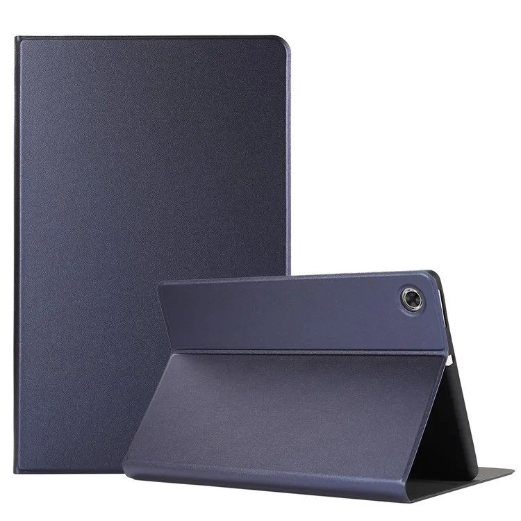 TPU + PU Cuir Protection Case Avec Support Pour Lenovo Tab M10 Plus - Bleu Foncé