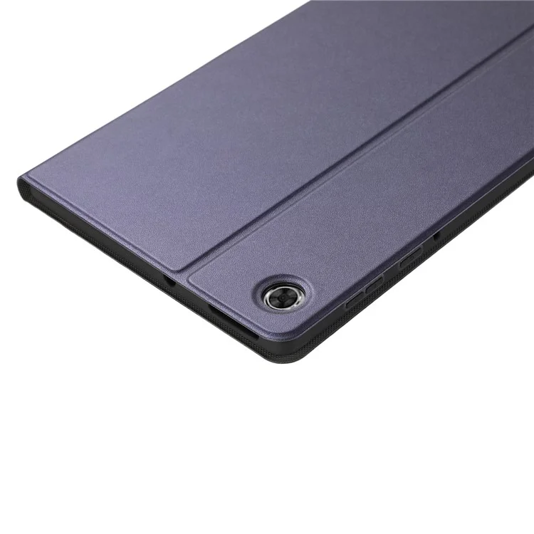 Caso de Protección de Cuero TPU + PU Con Soporte Para Lenovo Tab M10 Plus - Azul Oscuro