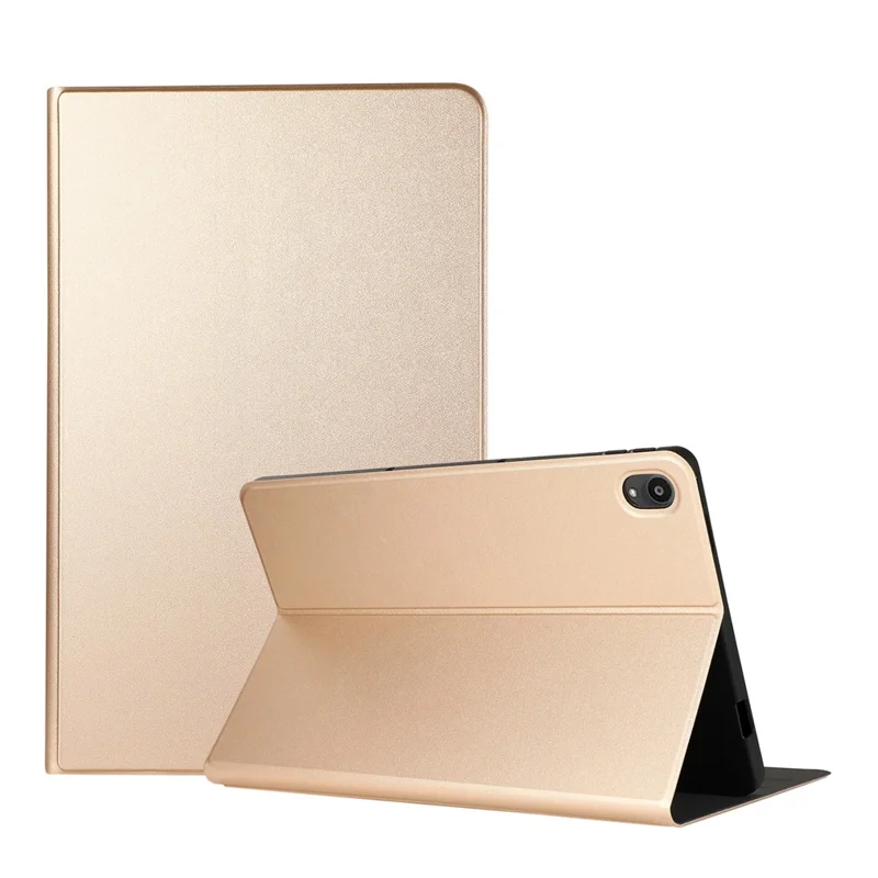 Stand Shell Leather Protective Case for Lenovo Tab P11 11-inch TB-J606F - Gold