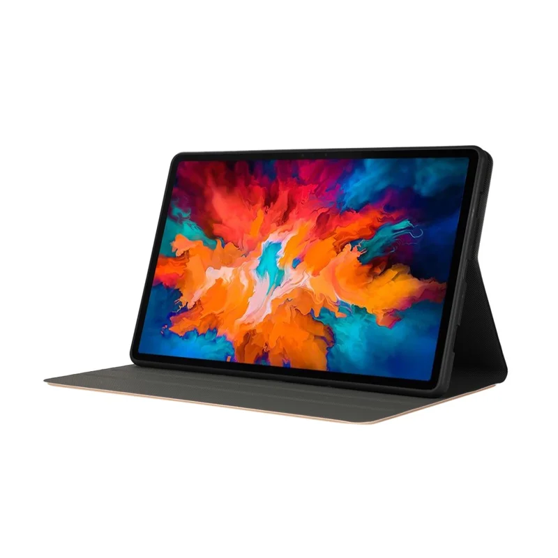 Stand Shell Leather Protective Case for Lenovo Tab P11 11-inch TB-J606F - Gold