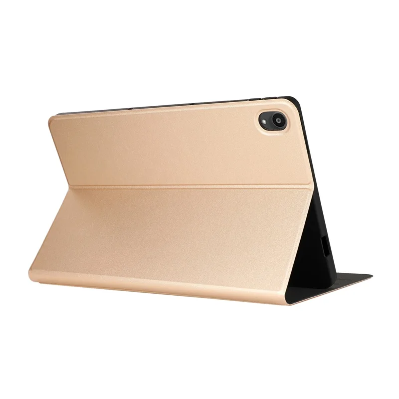 Stand Shell Leather Protective Case for Lenovo Tab P11 11-inch TB-J606F - Gold