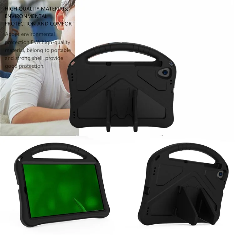 Béquille antichoc + Étui de transport EVA pour Lenovo Tab M10 Plus - Noir