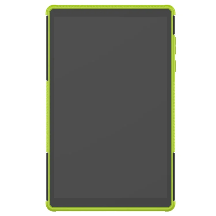 Kickstand Design Cover Cool Tyre Surface PC + TPU Hybrid Tablet Shell Case for Lenovo Tab M10 HD Gen 2 X306 - Green