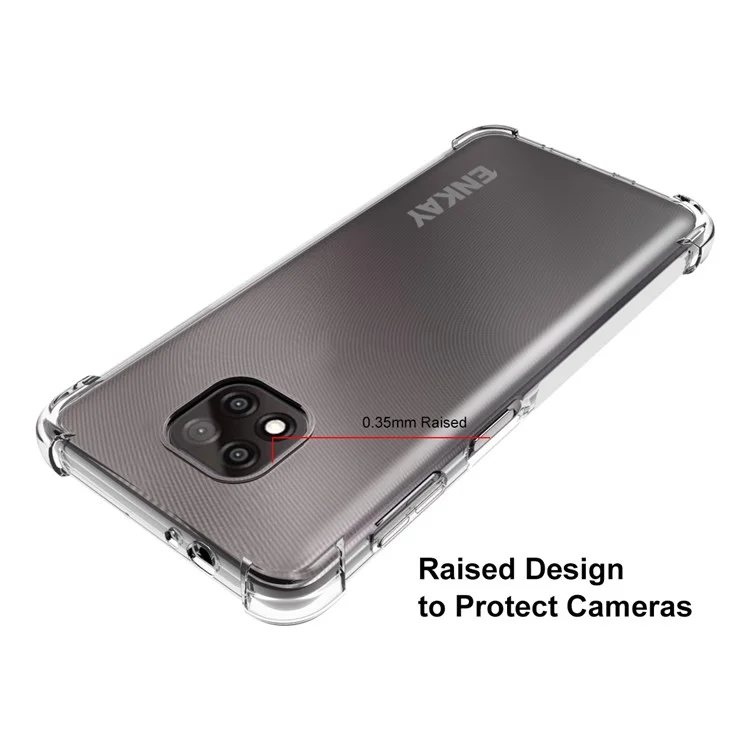 Enkay Hat Prince Enk-pc102 4 Ecken Anti-drogen-airbag-anti-rutschflexible Tpu-abdeckungsfall Für Motorola Moto G-leistung (2021)