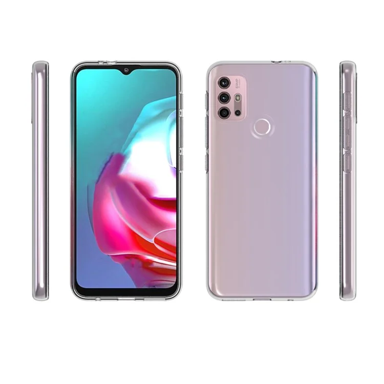 10Stück/Packung Wassermarkresistente, flexible TPU-Telefonschutzhülle für Motorola Moto G10/G30/G20