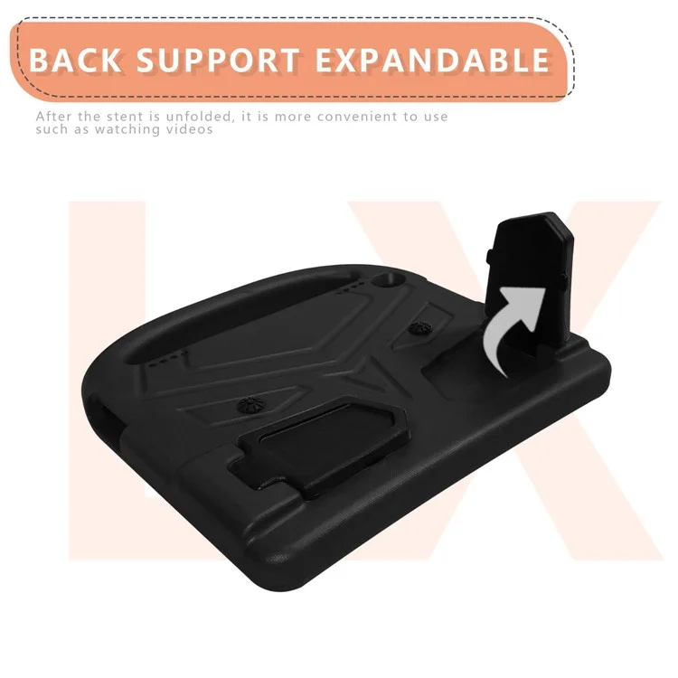 Étui de protection Sparrow Style Shockproof Kickstand EVA pour Lenovo Tab M10 Plus - Noir