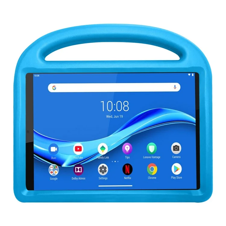 Sparrow Style Shockproof Kickstand EVA Protective Case for Lenovo Tab M10 Plus - Blue