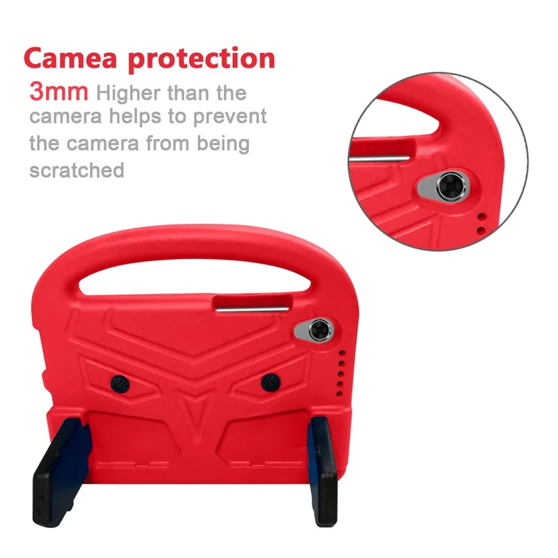 Sparrow Style Shockproof Kickstand EVA Protective Case for Lenovo Tab M8 TB-8505/8507 - Red