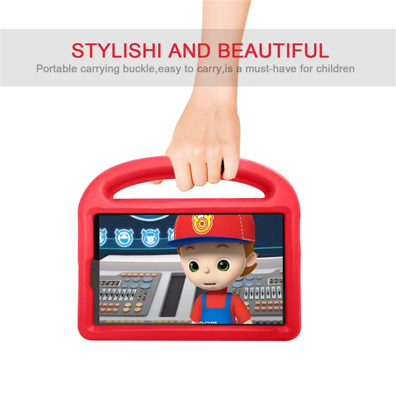 Sparrow Style Shockproof Kickstand EVA Protective Case for Lenovo Tab M8 TB-8505/8507 - Red