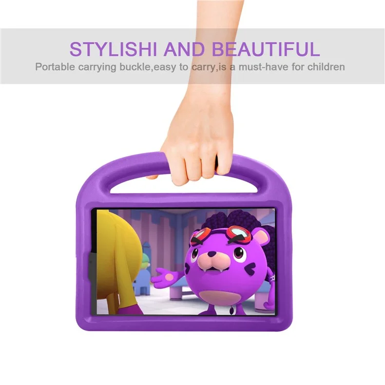 Étui de protection EVA à support antichoc de style Sparrow pour Lenovo Tab M8 TB-8505/8507 - Violet
