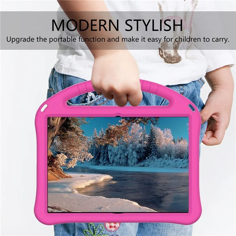 Case di Cavalletto Eva Anti-shock Per Lenovo Tab E10 - Rosa