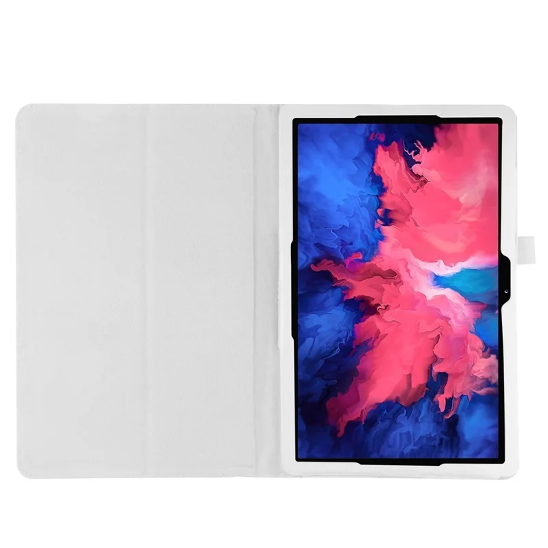 Litchi Texture Leather Tablet Case with Stand for Lenovo Tab P11 Pro 2020 11.5 TB-J706F/J706L - White