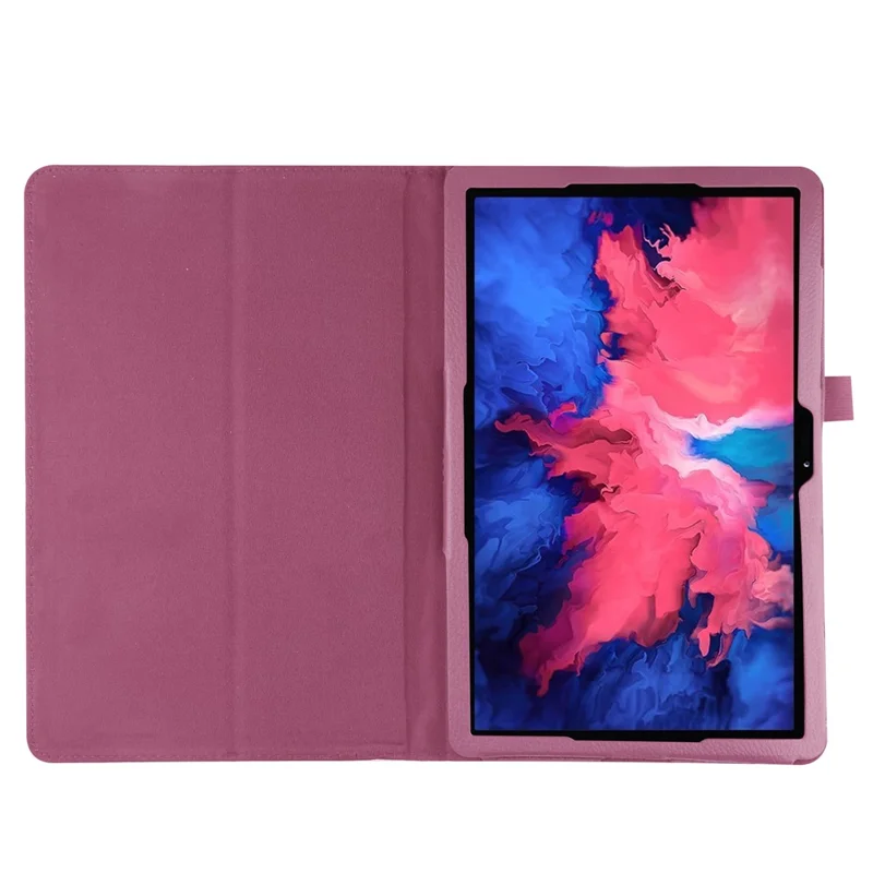 Litchi Texture Leather Tablet Case with Stand for Lenovo Tab P11 Pro 2020 11.5 TB-J706F/J706L - Purple