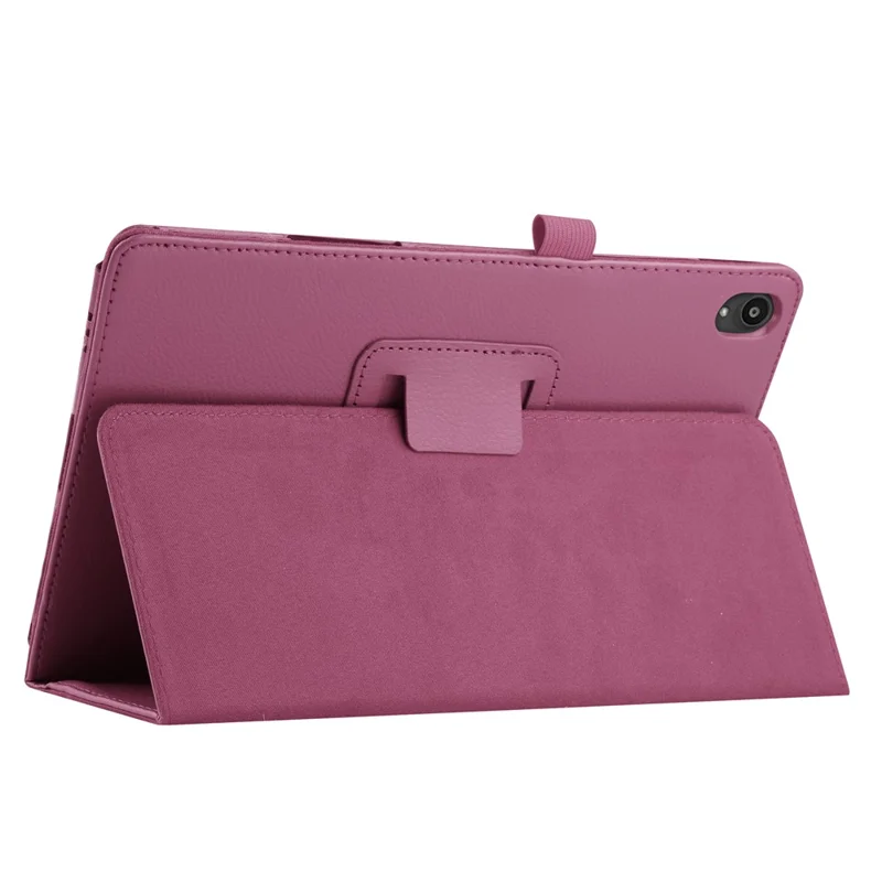 Litchi Texture Leather Tablet Case with Stand for Lenovo Tab P11 Pro 2020 11.5 TB-J706F/J706L - Purple