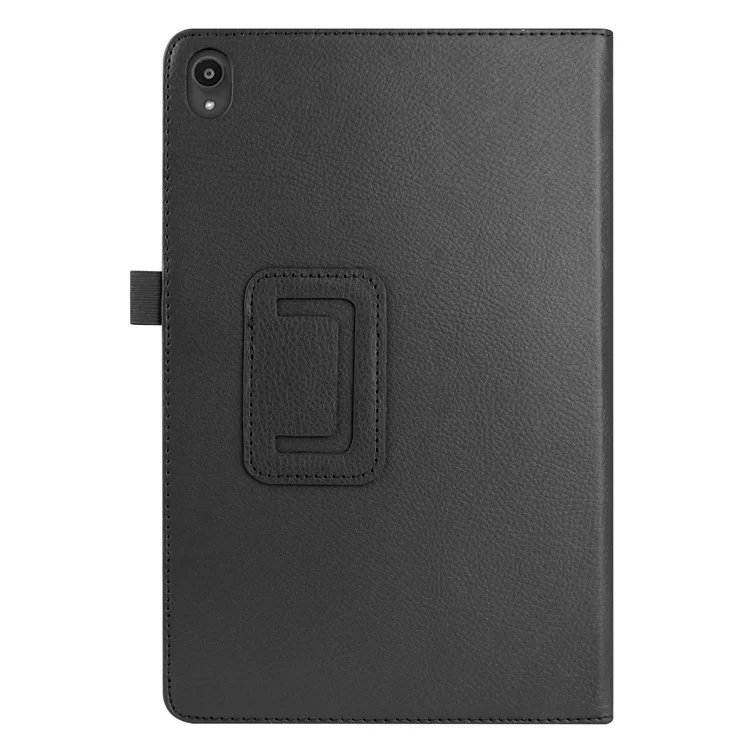 Custodia in Pelle di Texture Litchi Con Supporto Per Lenovo Tab P11/P11 5G 11 Pollici TB-J606F/J606X - Nero