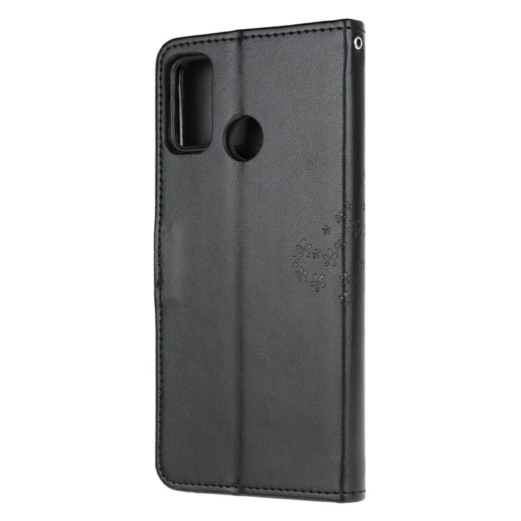 Holl Permeur Impression Designes Couverture Pepelle de Pepelle de Cuir Pour Motorola Moto G30 ​​/ G20 / G10 - le Noir