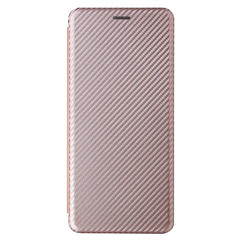 Auto-absorbed Stand Carbon Fiber Texture Leather Shell Cover for Motorola Edge S / Moto G100 - Gold