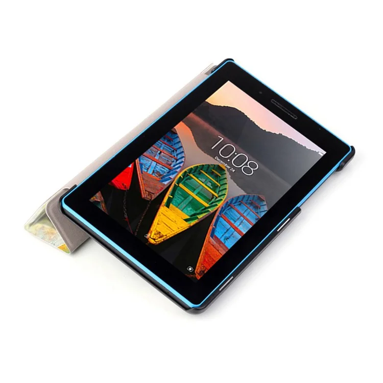 Tri-fold Stand Leather Tablet Cover for Lenovo Tab3 7 730F - Beauty