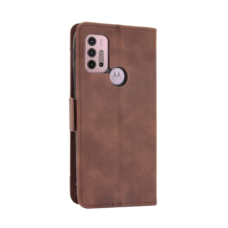 Full Protection Leather Wallet Protective Case with Multiple Card Slots for Motorola Moto G30/G20 / Moto G10 - Brown