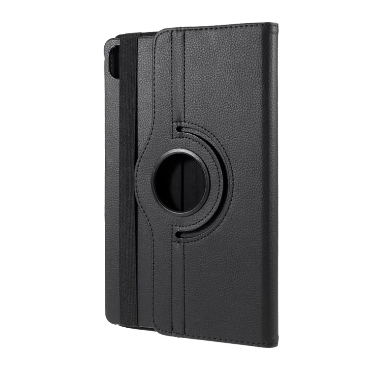 Funda De Cuero De Soporte Giratorio De 360 ​​grados Para Lenovo TAB P11 / Xiaoxin Almohadilla De 11 Pulgadas TB-J606F - Negro