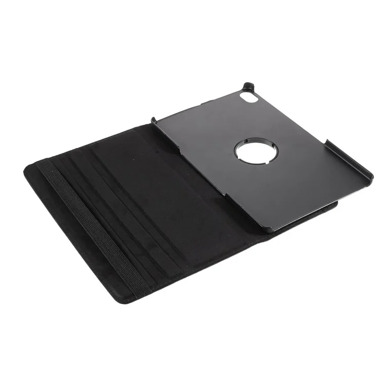 Caso De Couro De Suporte De 360 ​​graus De Giro Para Lenovo Tab P11 / Xiaoxin Pad De 11 Polegadas TB-J606F - Preto