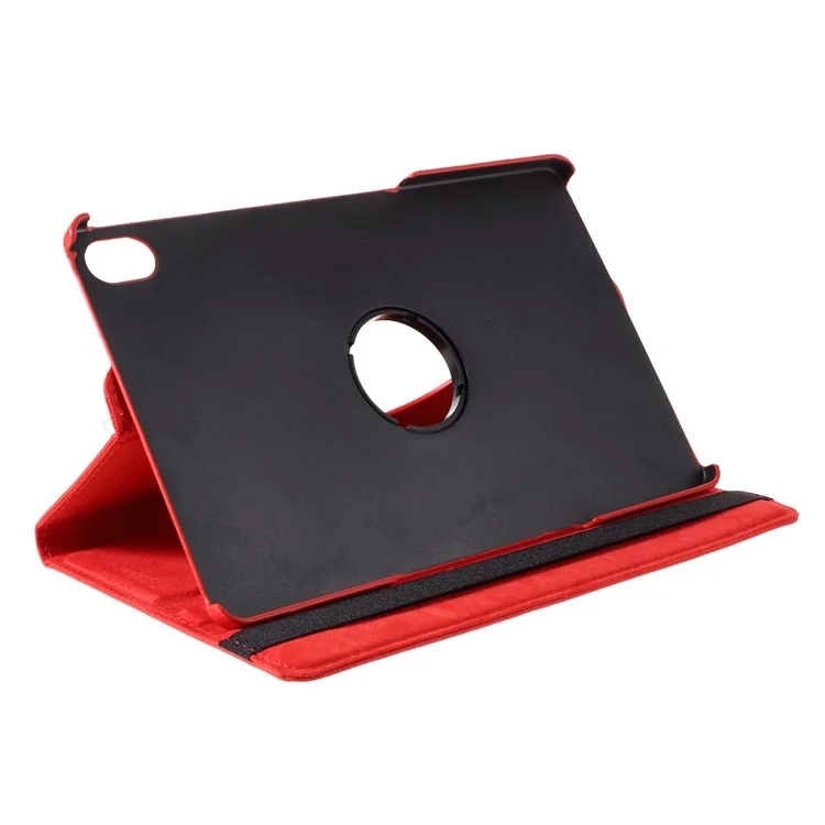 Caso De Couro De Suporte De 360 ​​graus De Giro Para Lenovo Tab P11 / Xiaoxin Pad De 11 Polegadas TB-J606F - Vermelho