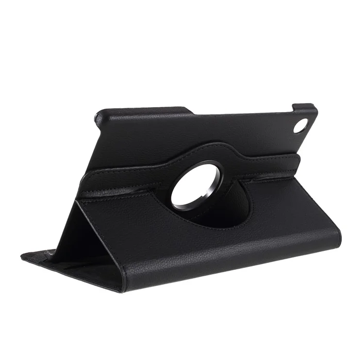 360 Degrees Rotating Stand Leather Case for Lenovo Tab M10 HD Gen 2 TB-X306X - Black