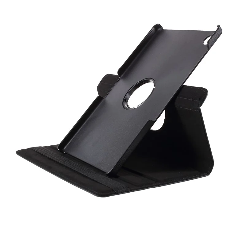 360 Grad Rotierender Stand Lederetui Für Lenovo Tab M10 HD Gen 2 TB-X306X - Schwarz