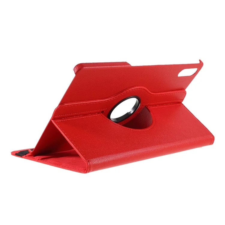 Caja De Cuero De Soporte Giratorio De 360 ​​grados Para Lenovo TAB P11 PRO J706F - Rojo