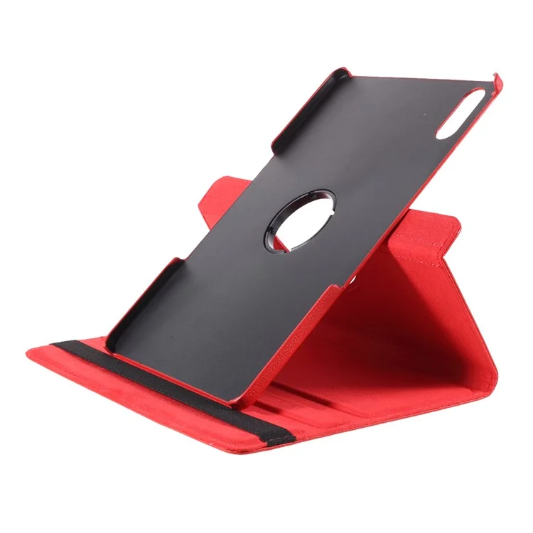 Caja De Cuero De Soporte Giratorio De 360 ​​grados Para Lenovo TAB P11 PRO J706F - Rojo