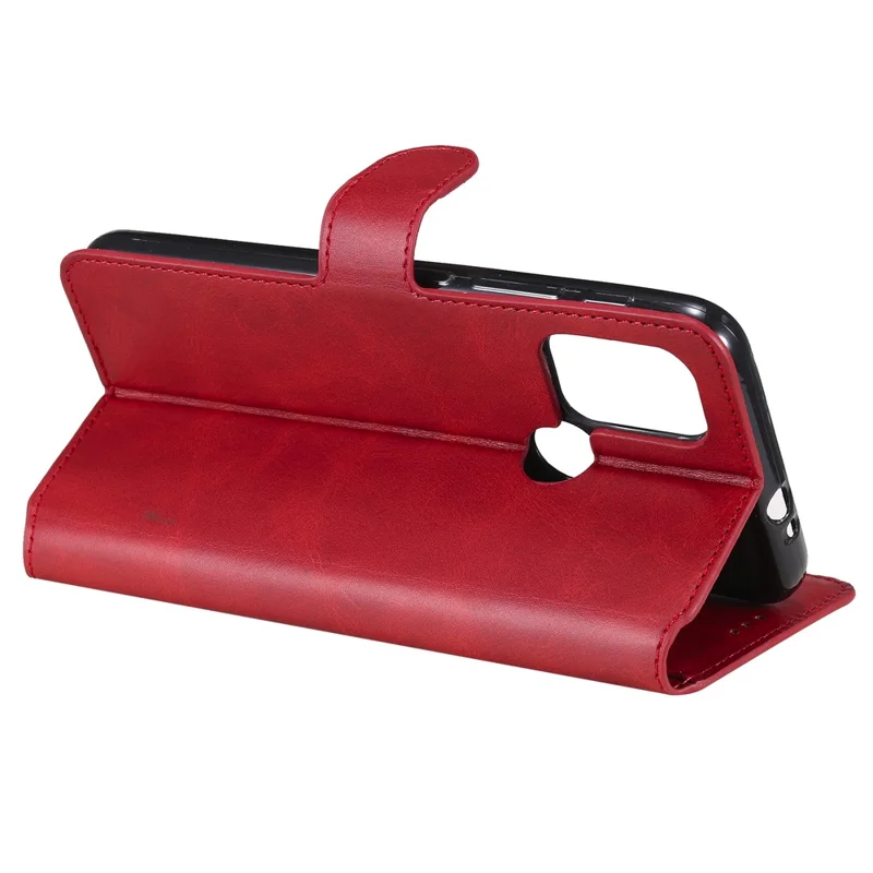 Wallet Stand Flip Leather Phone Case for Motorola Moto G30/G20 / G10 - Red