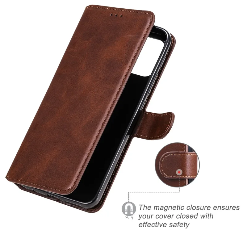Wallet Stand Flip Leather Phone Case for Motorola Moto G30/G20 / G10 - Brown